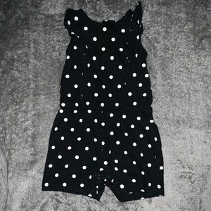 Black with white polka dot jumper